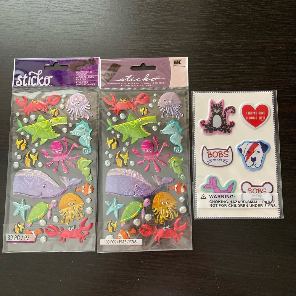🆕 Sticko Ocean and BOBs Decals (set of 3)